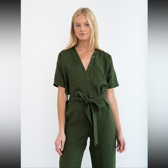 LoveAndConfuse 100% Linen AURORA Jumpsuit *Etsy Star Seller* - Picture 2 of 8